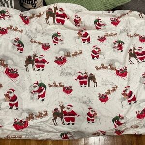 Pottery barn kids Christmas santa crib sheet